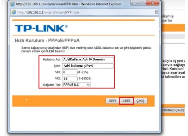TP Link TD W8951ND Modem kurulumu Resimli Anlatım, TP Link TD W8951ND Modem Şifresi, TP Link TD W8951ND Kablosuz Ağ ayarı, TP Link TD W8951ND Modem ayarı