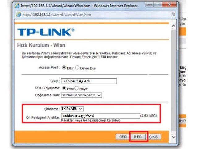 TP Link TD W8951ND Modem kurulumu Resimli Anlatım, TP Link TD W8951ND Modem Şifresi, TP Link TD W8951ND Kablosuz Ağ ayarı, TP Link TD W8951ND Modem ayarı