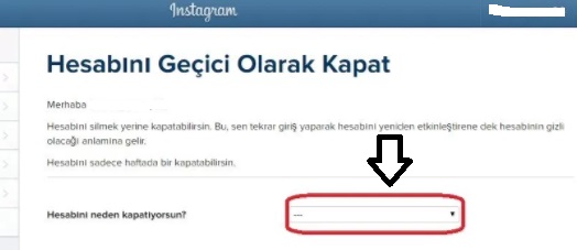instagram Hesabını Geçici Olarak Kapatma Resimli, instagram hesabını donduramıyorum, instagram hesabını silme, instagram hesabı nasıl dondurulur, instagram hesabı kapatma, instagramı hesabını geçici kapatma