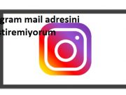 instagram mail adresini değiştiremiyorum