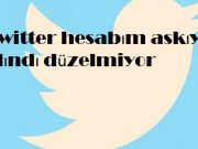 Twitter hesabım askıya alındı düzelmiyor