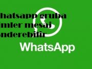 Whatsapp gruba kimler mesaj gönderebilir
