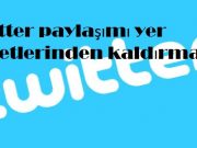 Twitter paylaşımı yer işaretlerinden kaldırma