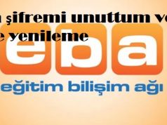Eba şifremi unuttum ve şifre yenileme Eba şifremi unuttum ve şifre yenileme