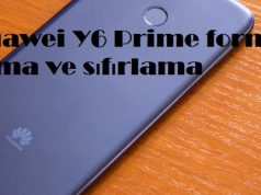 Huawei Y6 Prime format atma ve sıfırlama Huawei Y6 Prime format atma ve sıfırlama