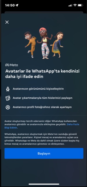 Whatsapp avatar oluşturma